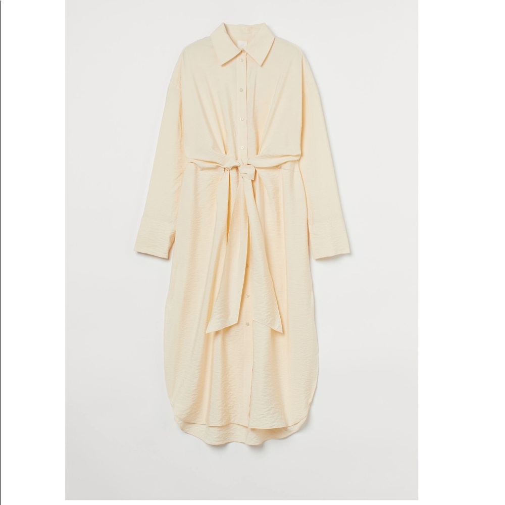 H&M tie front shirt dress.